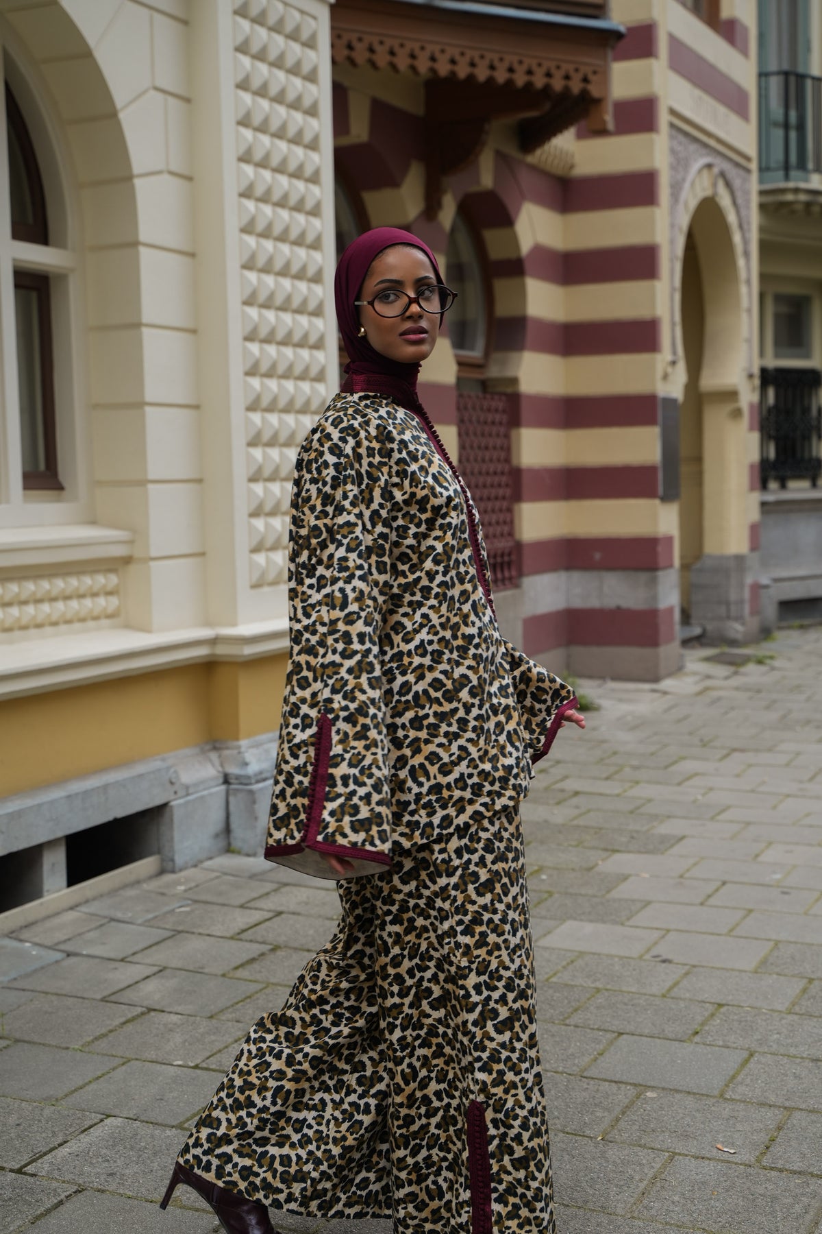 DIVA BELDI CO-ORD - BURGUNDY
