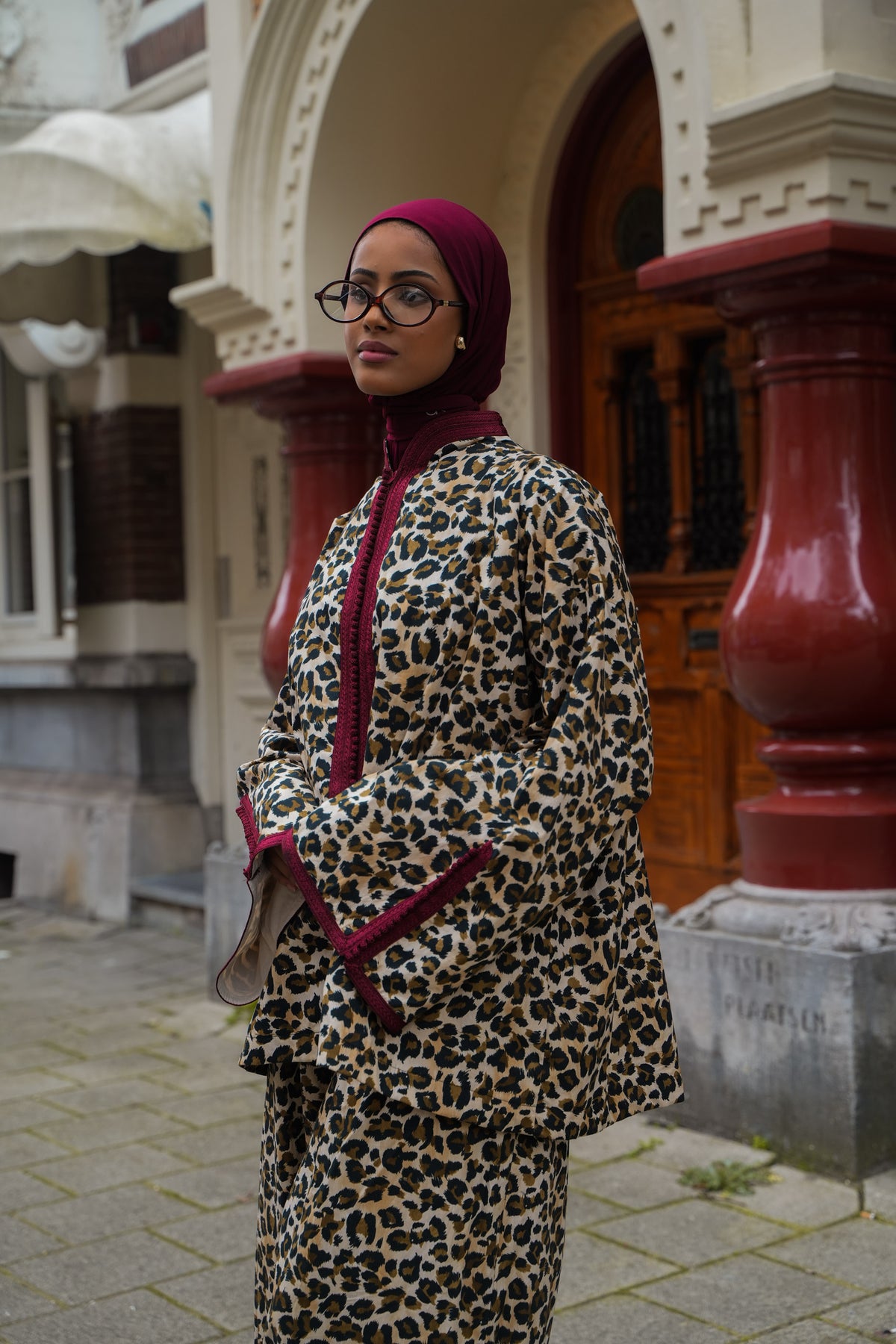 DIVA BELDI CO-ORD - BURGUNDY